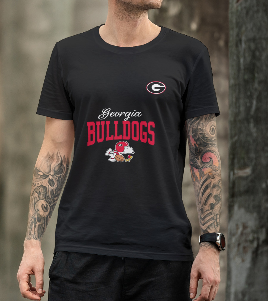 Georgia Bulldogs Snoopy Woodstock Forever Not Just When We Win T-Shirt