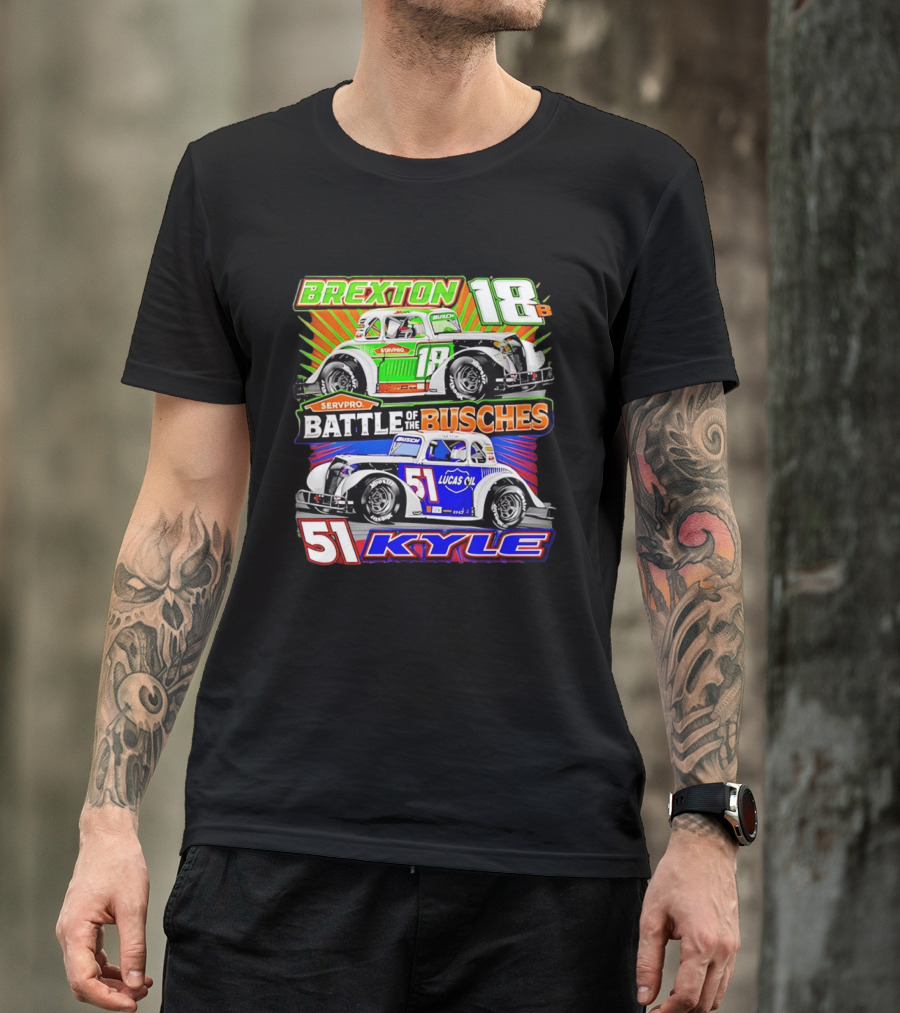 Brexton 18B SERVPRO Battle Of The Busches 51 Kyle Lucas Oil T-Shirt
