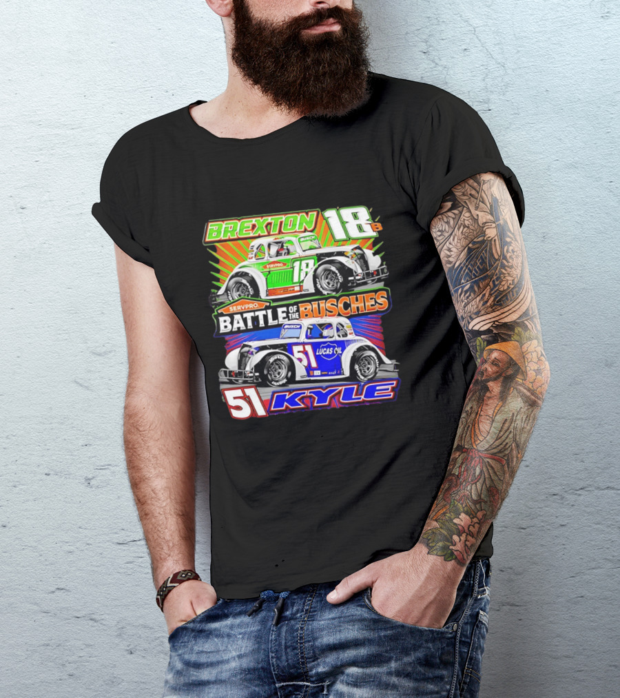 Brexton 18B SERVPRO Battle Of The Busches 51 Kyle Lucas Oil T-Shirt