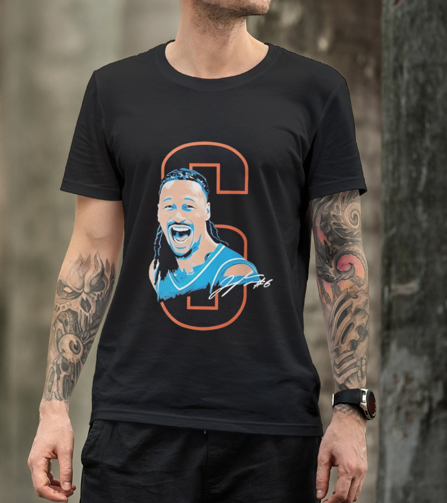 Jaylin Williams Number 6 Oklahoma City Thunder Basketball Signature T-Shirt