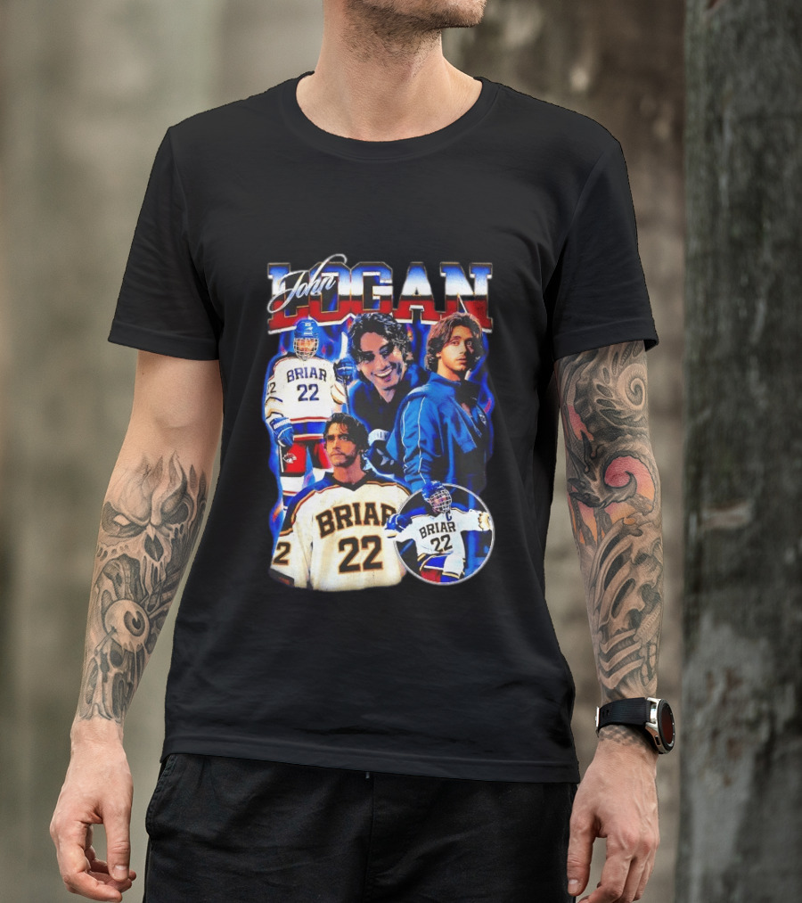 John Logan Briar 22 Hockey Collage T-Shirt