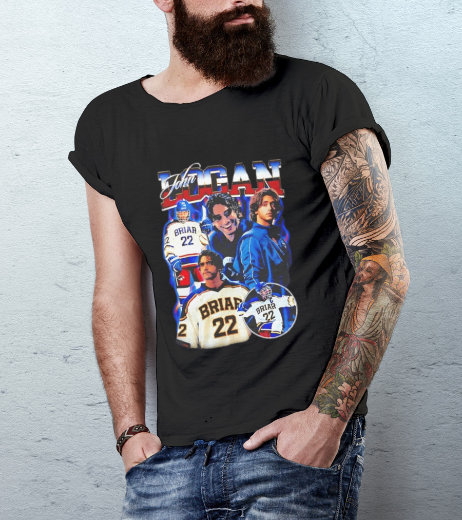 John Logan Briar 22 Hockey Collage T-Shirt