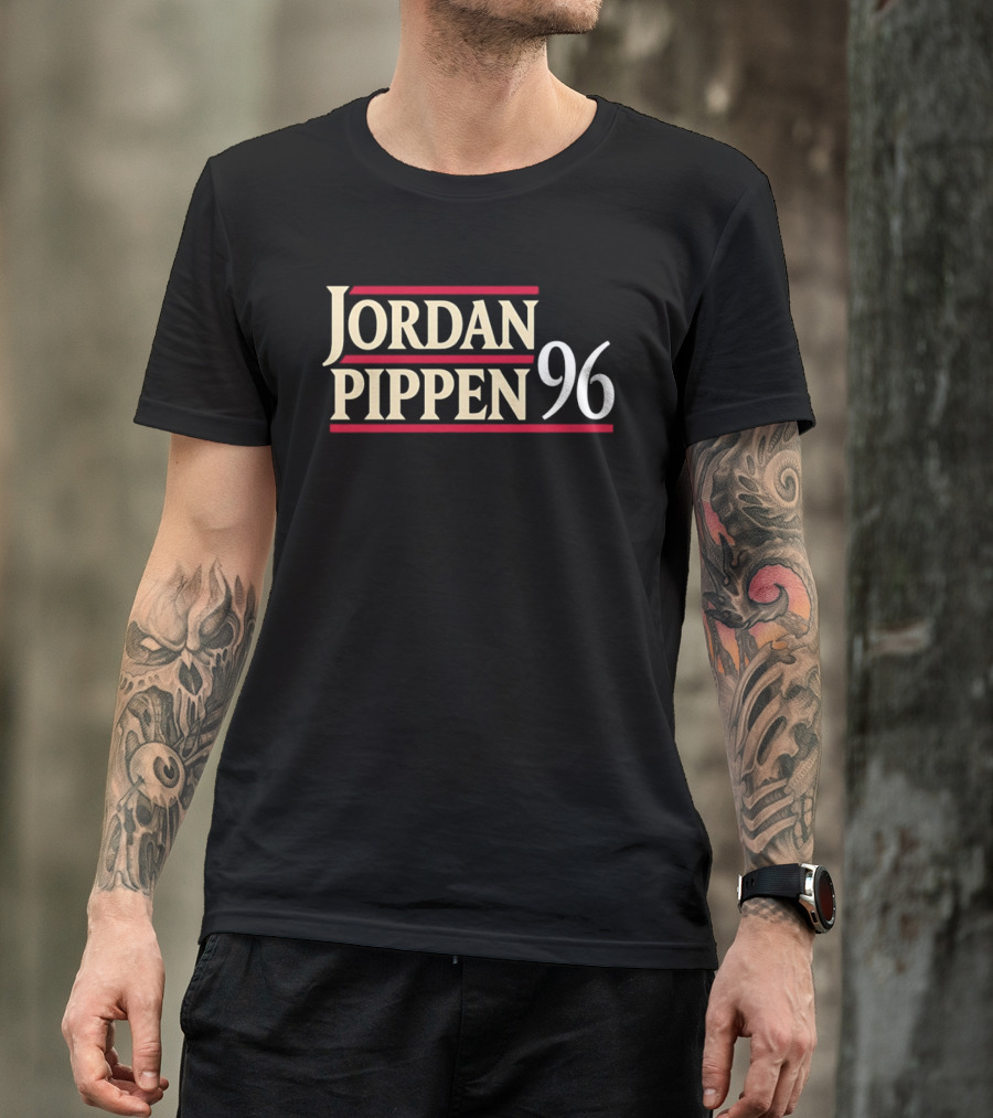 Jordan Pippen 96 Chicago Bulls NBA Classic Stars Dennis Rodman Steve Kerr Phil Jackson T-Shirt