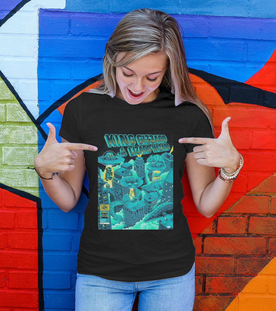 King Gizzard And The Lizard Wizard Forest Hills Stadium New York 2026 Event Reptilians Vs Alienoids August 20 21 T-Shirt