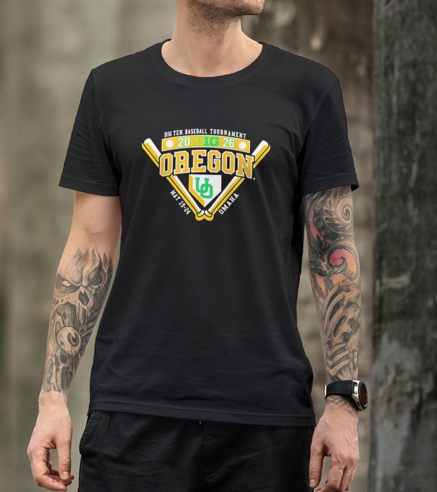 Oregon Ducks 2026 Big Ten Baseball Tournament May 19 21 Omaha T-Shirt