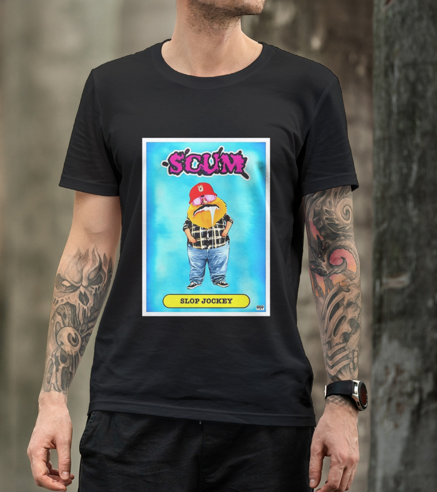 SCUM Slop Jockey Trading Card Gritty T-Shirt