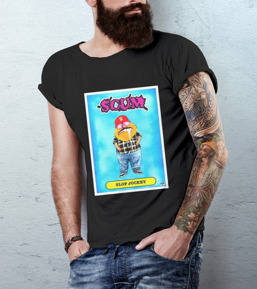 SCUM Slop Jockey Trading Card Gritty T-Shirt