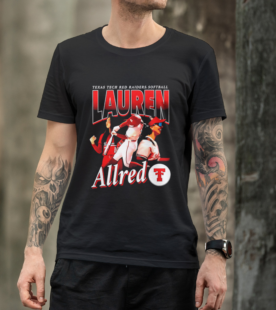 Texas Tech Red Raiders Softball Lauren Allred Team T-Shirt