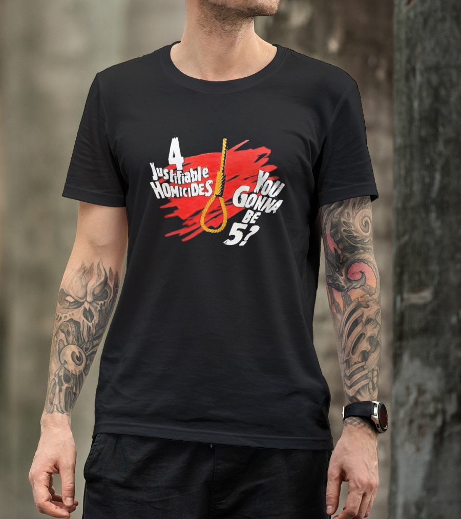 The Undertaker 4 Justifiable Homicides You Gonna Be 5 Noose Red T-Shirt