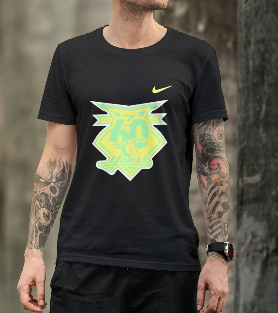Oregon Softball 60 Years Anniversary Club Nike T-Shirt