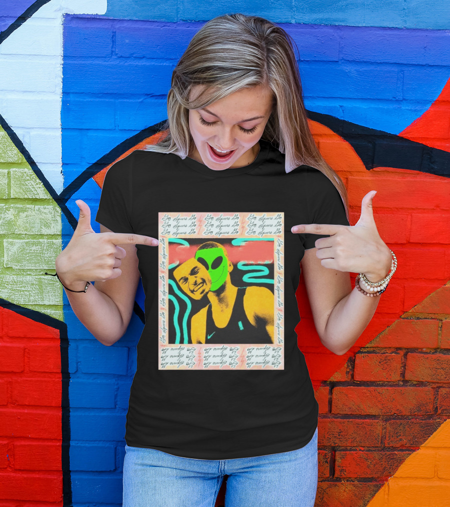 Go Spurs Go Alien Victor Wemby Mask San Antonio Spurs T-Shirt