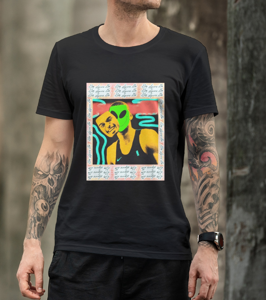 Go Spurs Go Alien Victor Wemby Mask San Antonio Spurs T-Shirt