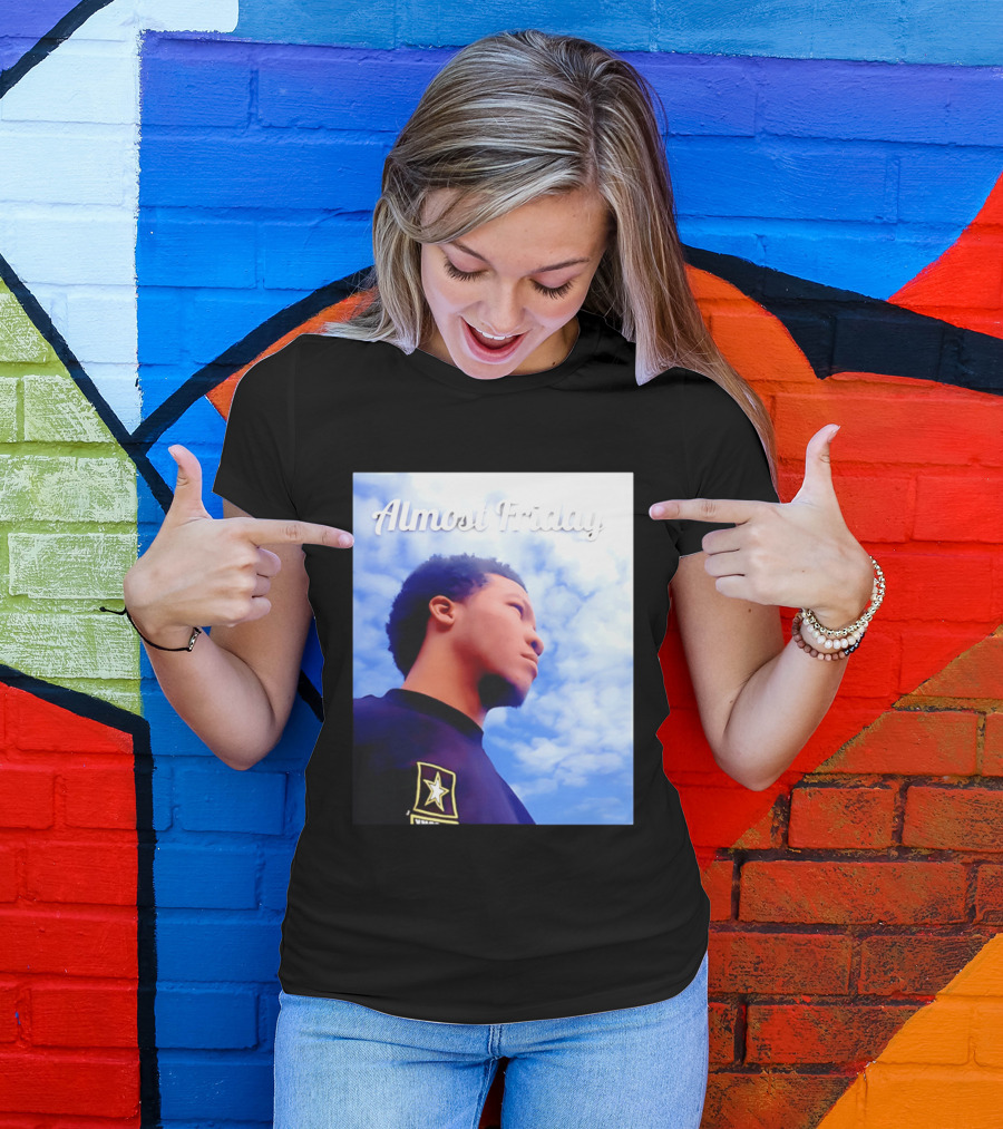Almost Friday Jalen Brunson NWTS Basketball Sky T-Shirt