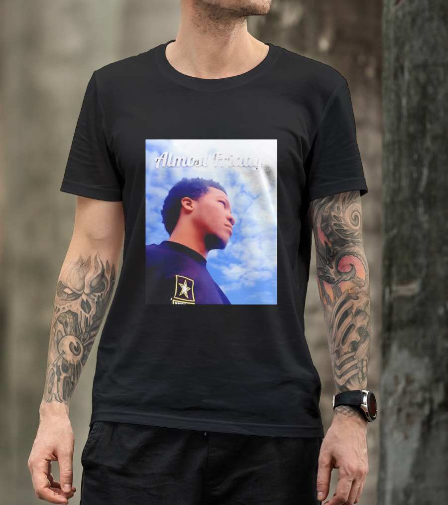 Almost Friday Jalen Brunson NWTS Basketball Sky T-Shirt