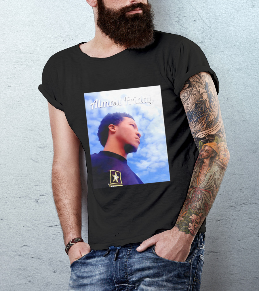 Almost Friday Jalen Brunson NWTS Basketball Sky T-Shirt
