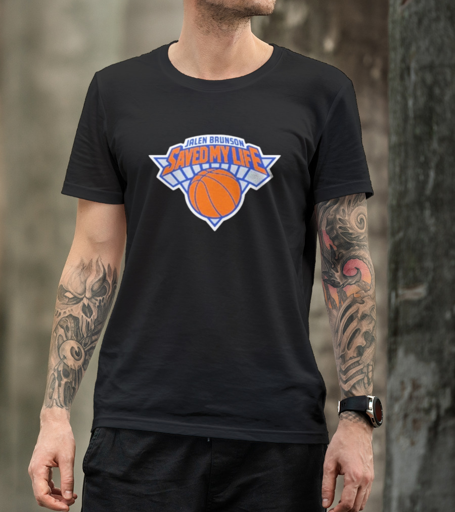Jalen Brunson Saved My Life New York Knicks Basketball T-Shirt