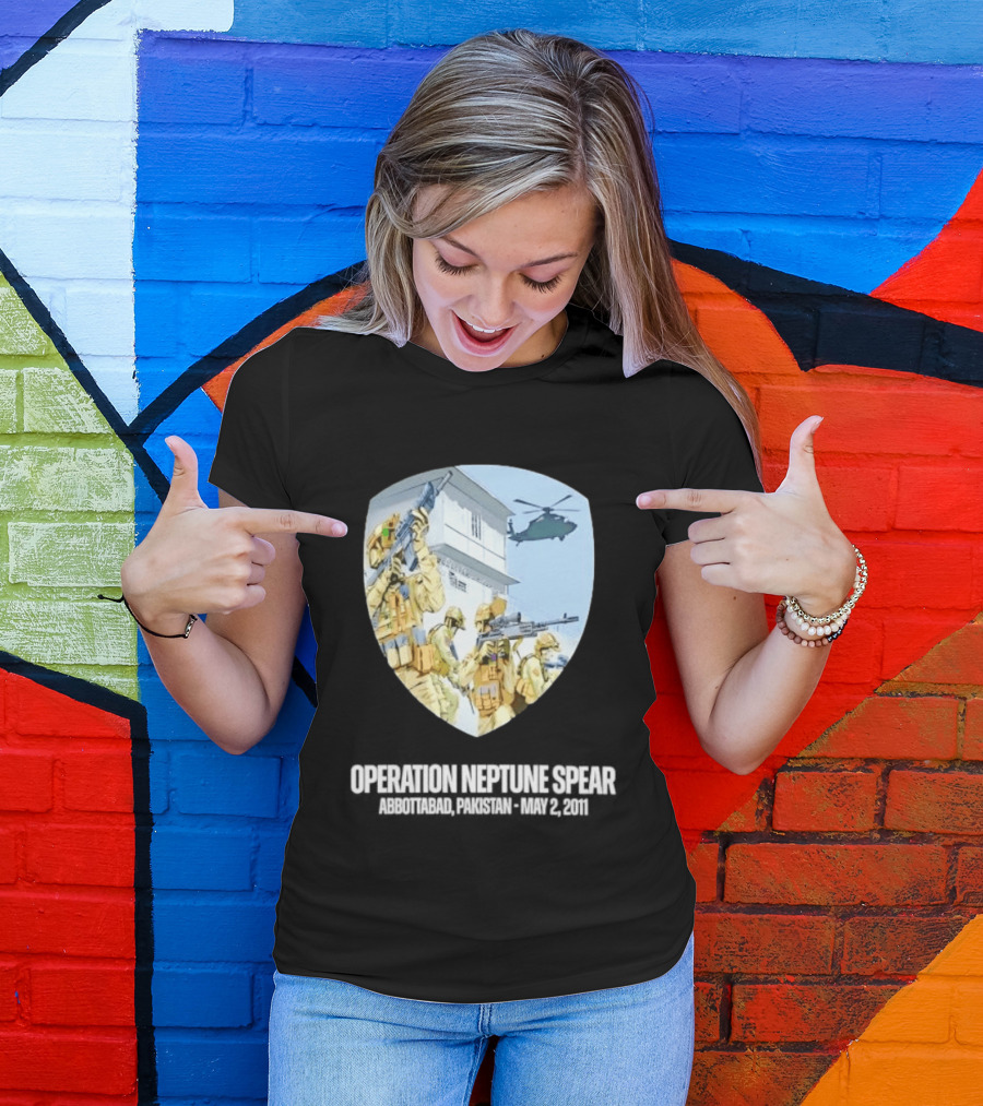 Operation Neptune Spear Abbottabad Pakistan May 2 2011 Military Team Helicopter Shield T-Shirt