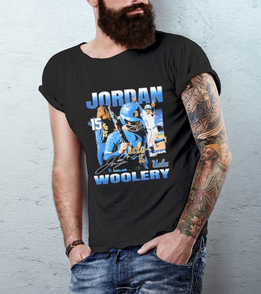 Jordan Woolery 15 UCLA Bruins Women's Softball T-Shirt