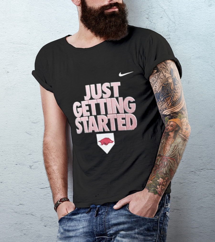 Nike Just Getting Started Arkansas Razorbacks Women's Softball T-Shirt
