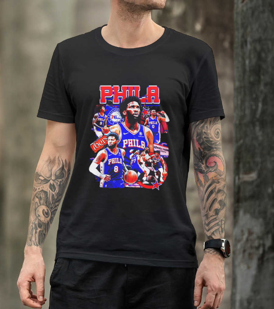 Philadelphia 76ers Phila 6ers Team Players Arena T-Shirt
