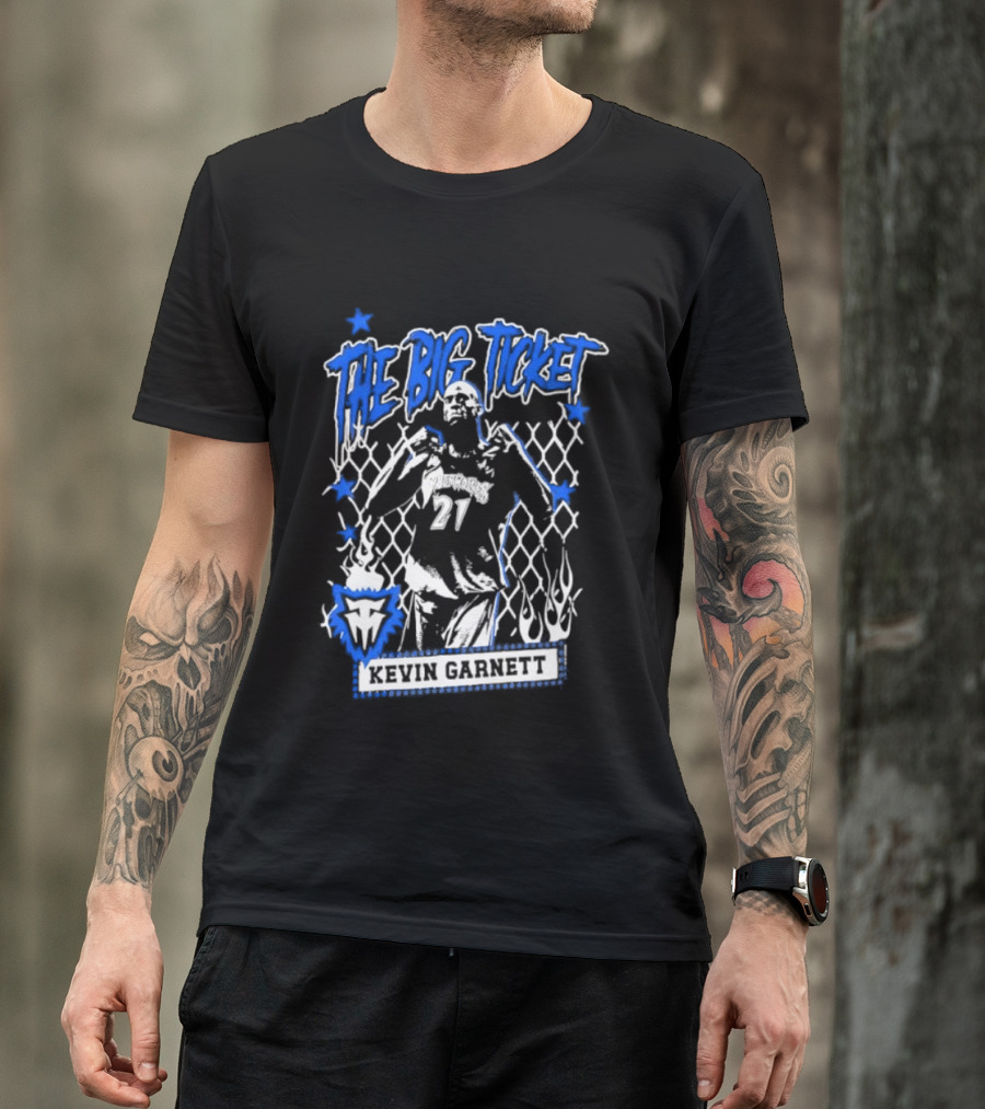 Kevin Garnett The Big Ticket Minnesota Timberwolves Legendary Player T-Shirt
