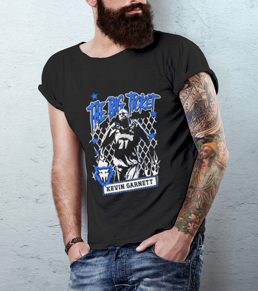Kevin Garnett The Big Ticket Minnesota Timberwolves Legendary Player T-Shirt