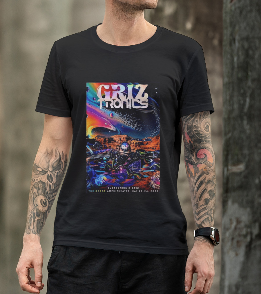GRiZTRONICS Subtronics The Gorge Amphitheatre May 23 24, 2026 T-Shirt