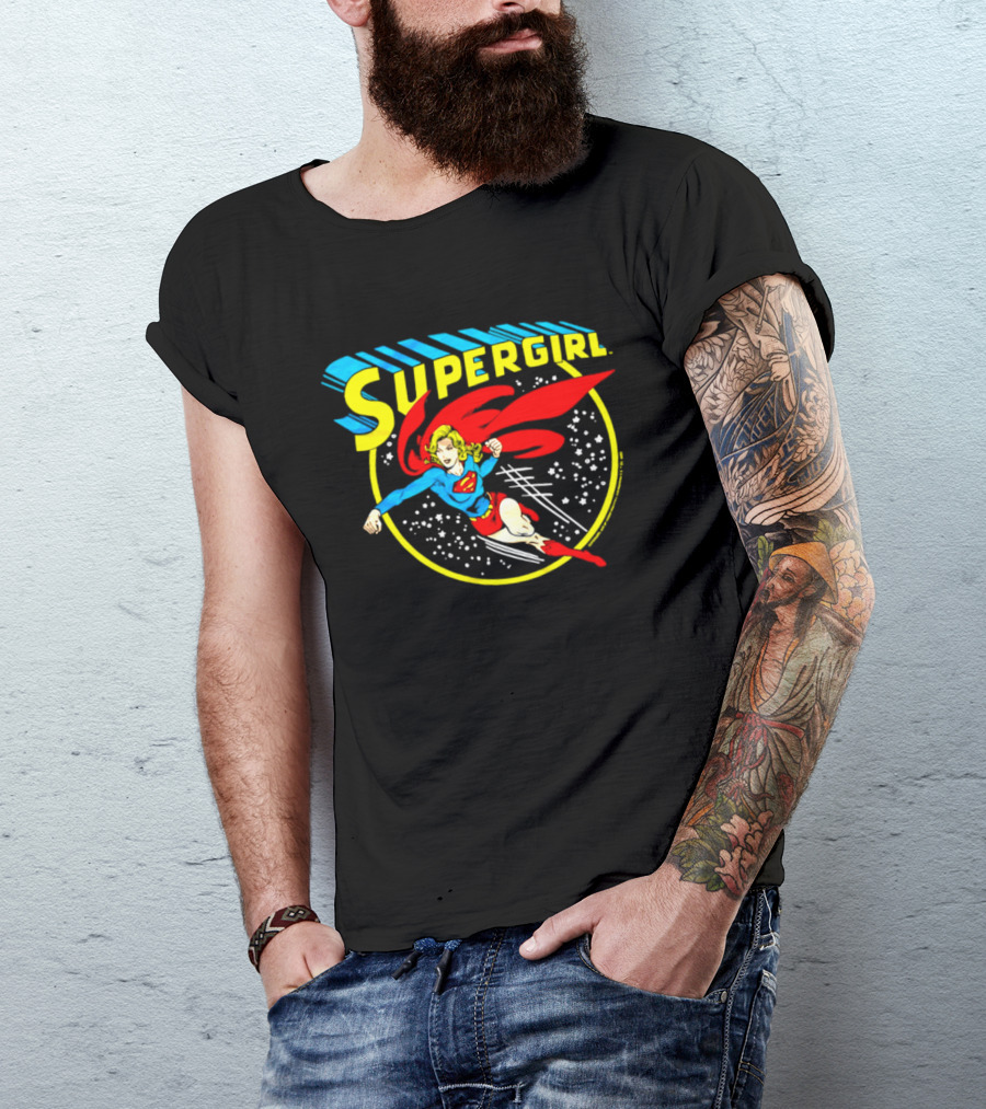Supergirl Truth Justice Whatever Cartoon Superhero Flying Adventure T-Shirt