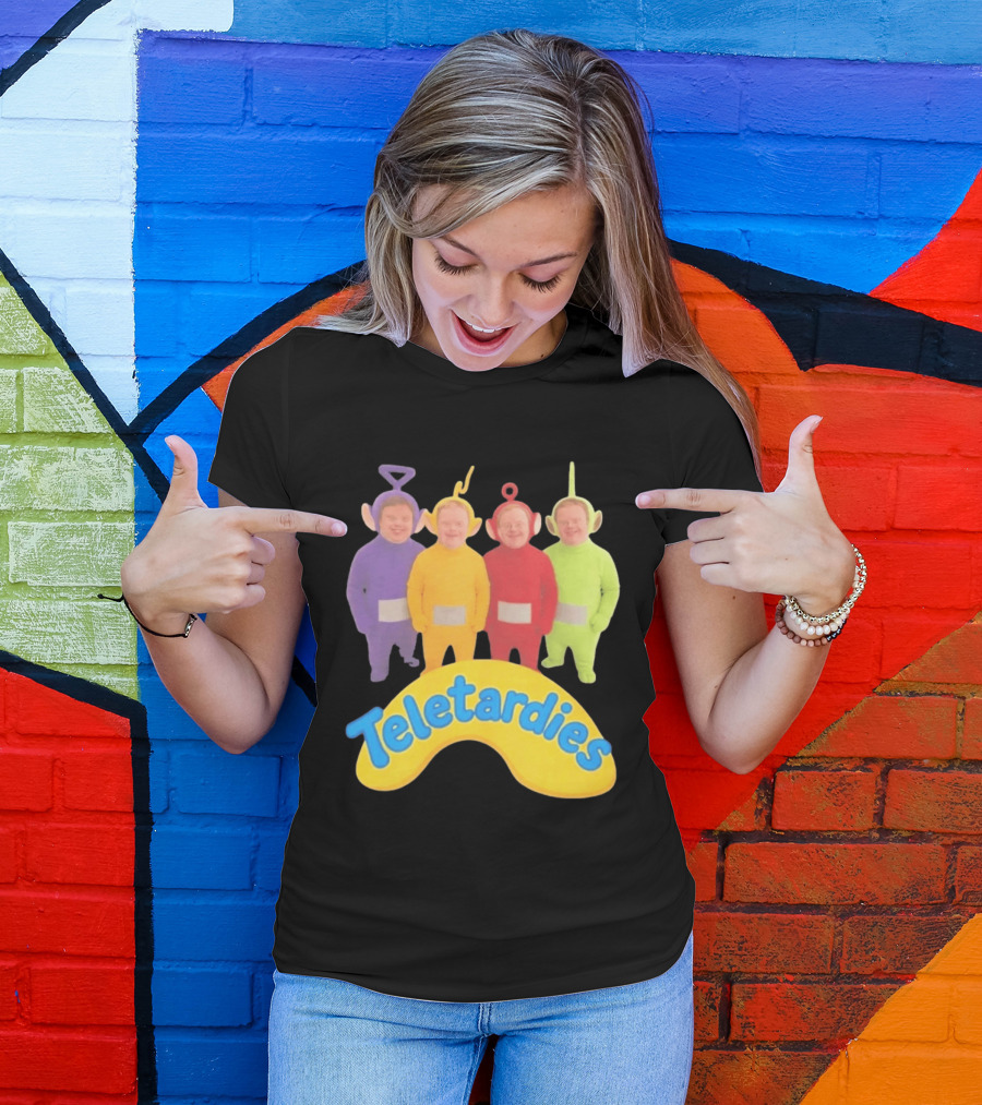 Teletardies Costume Characters Parody With Four T-Shirt
