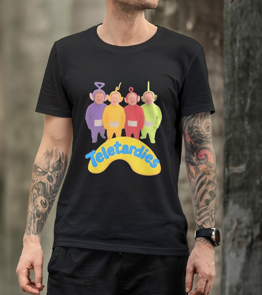 Teletardies Costume Characters Parody With Four T-Shirt