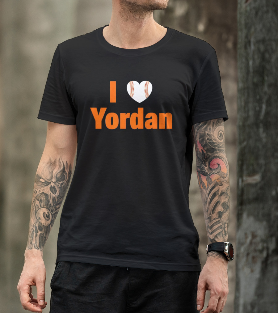 Yordan Alvarez Houston Astros MLB I Love Baseball T-Shirt