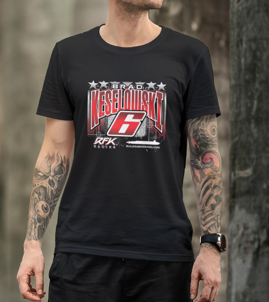 Brad Keselowski 6 RFK Racing Stars Patriotic Racing T-Shirt
