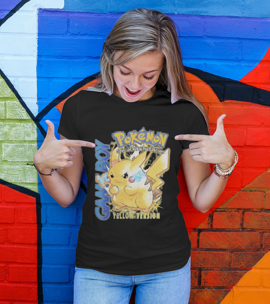 Game Boy Pokémon Special Pikachu Edition Yellow Version T-Shirt