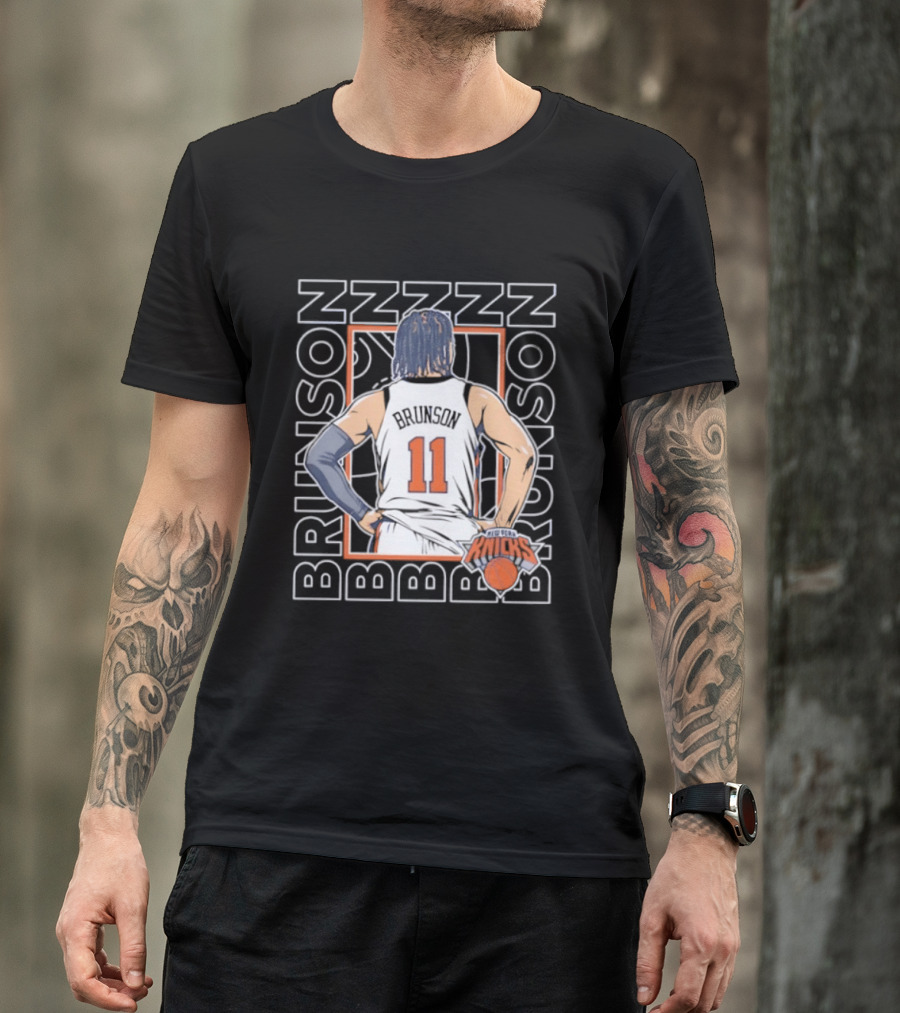Jalen Brunson New York Knicks ZZZ ZZZ 11 Basketball Star T-Shirt