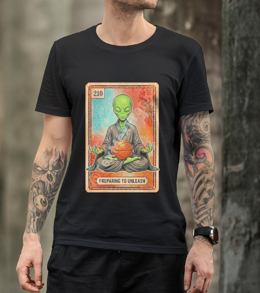 Preparing To Unleash Alien 210 San Antonio Spurs Basketball T-Shirt