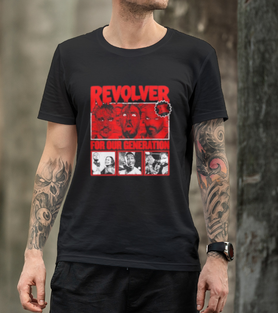 Revolver Horror Faces For Our Generation T-Shirt