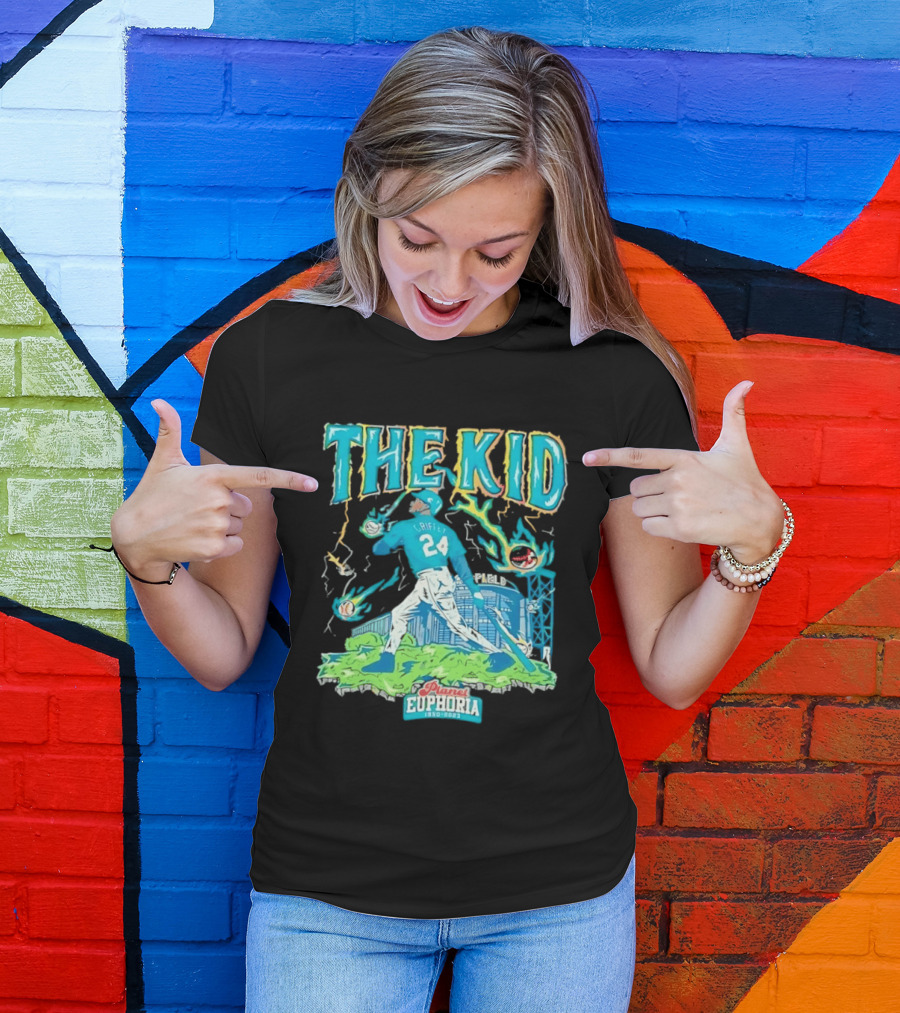 Ken Griffey Jr Seattle Mariners The Kid 24 Planet Euphoria Retro Baseball T-Shirt