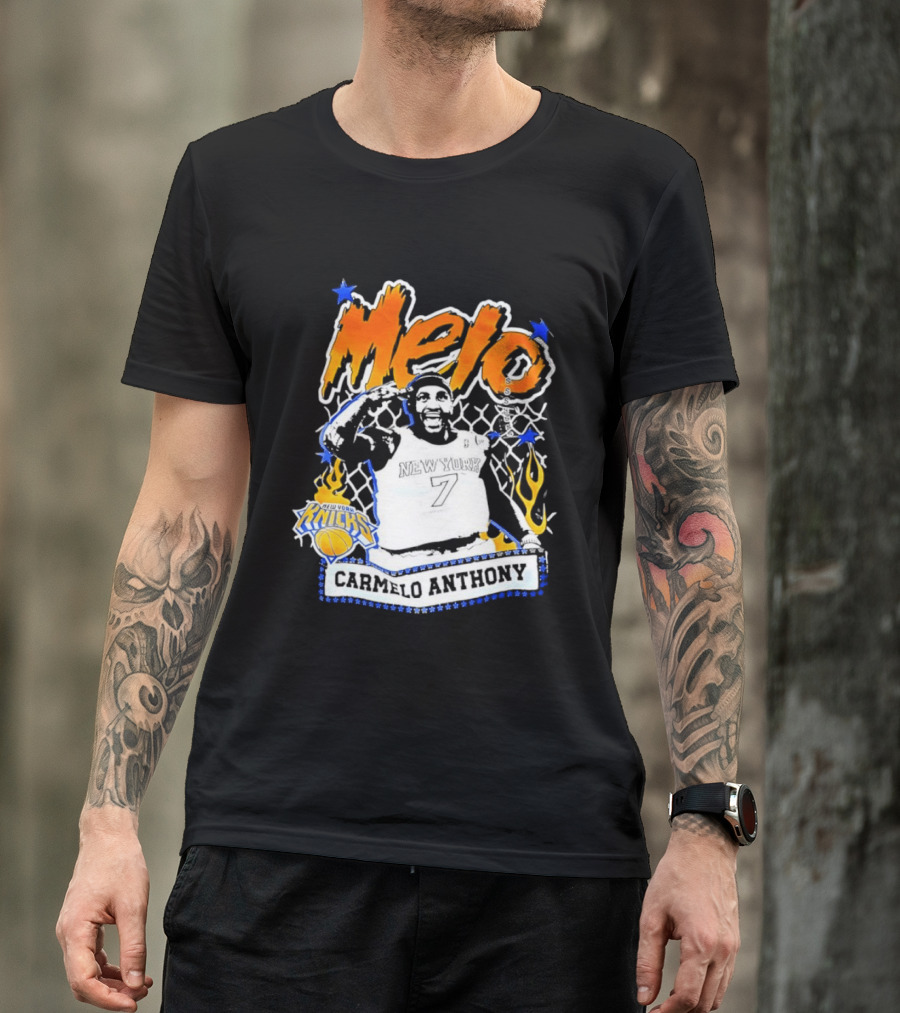 Melo Carmelo Anthony New York Knicks Basketball Star T-Shirt