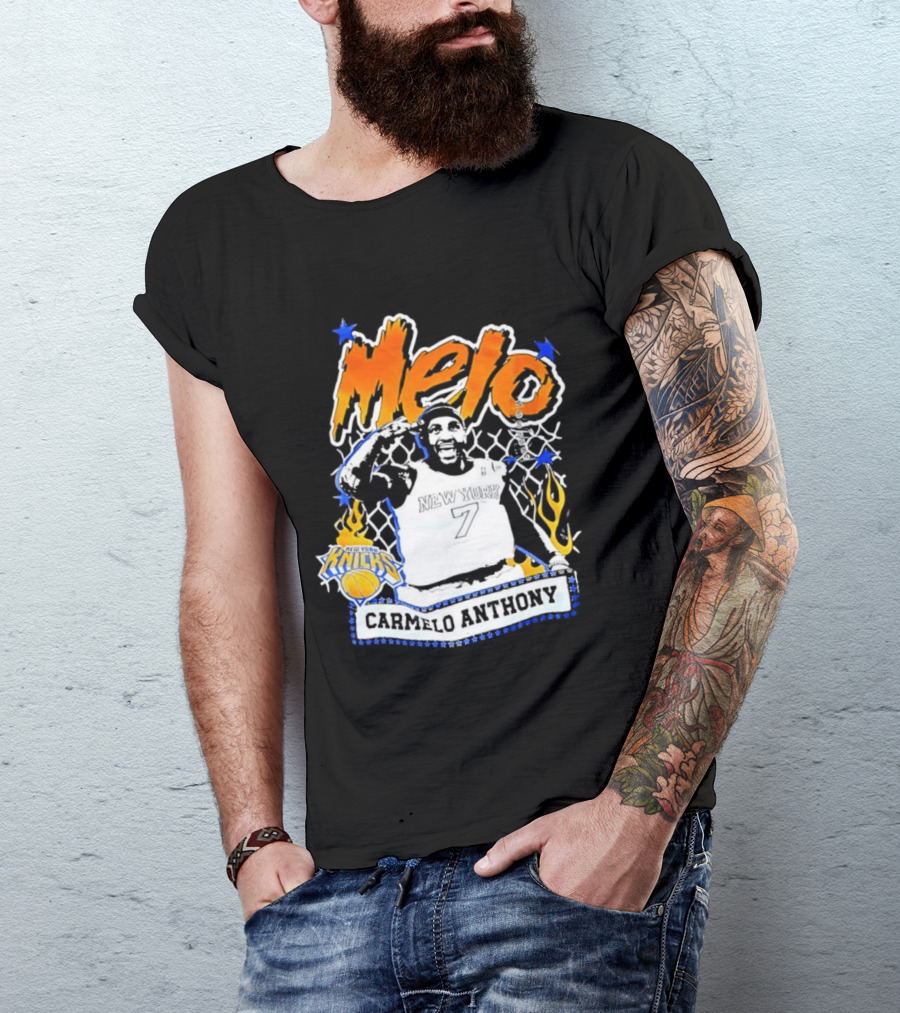 Melo Carmelo Anthony New York Knicks Basketball Star T-Shirt