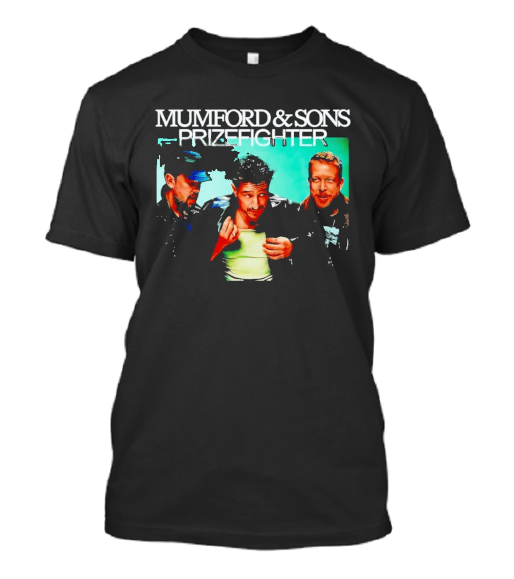 Mumford And Sons Prizefighter North America Tour 2026 City Dates Washed Vintage Band Merch T-Shirt