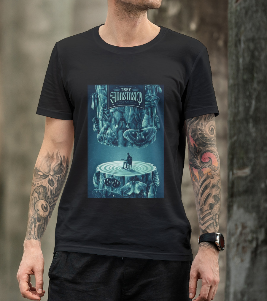 Trey Anastasio Acoustic Evening May 29 30 2026 Wilma Missoula MT Moth T-Shirt
