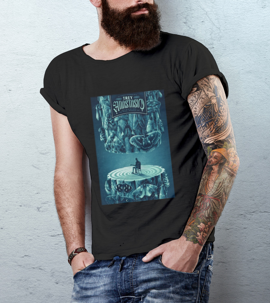 Trey Anastasio Acoustic Evening May 29 30 2026 Wilma Missoula MT Moth T-Shirt