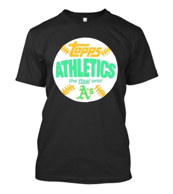 Topps Athletics The Real One A's Baseball T-Shirt