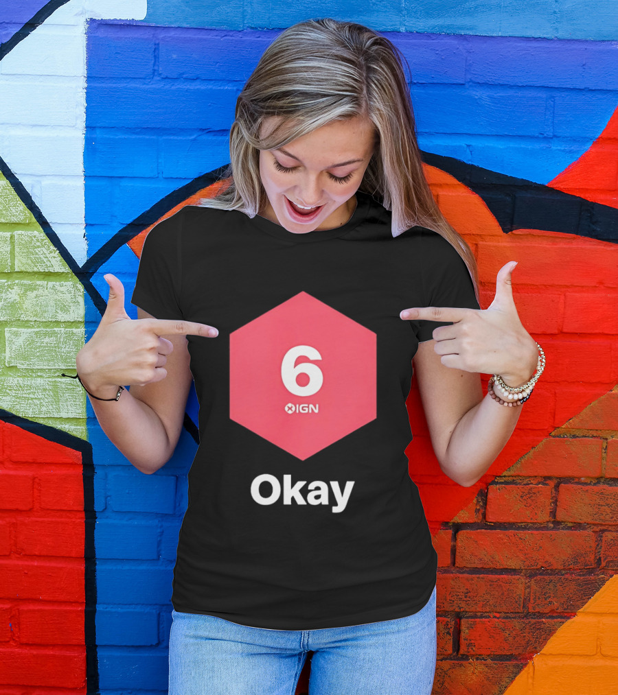 IGN Gaming Review Meme Culture 6 Okay Rating T-Shirt