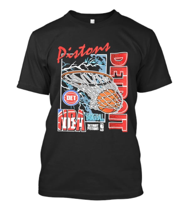 Pistons Detroit NBA Basketball DET Hoops 6 T-Shirt