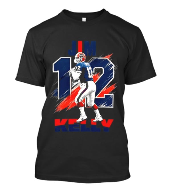 Jim Kelly 12 Buffalo Bills Football Player T-Shirt
