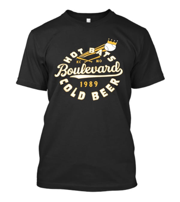 Kansas City Royals Boulevard Hot Bats KC MO Cold Beer 1989 T-Shirt