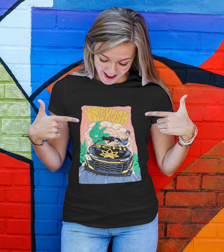 Kyle Kush NASCAR 8 3CHI Racing Car Cannabis T-Shirt