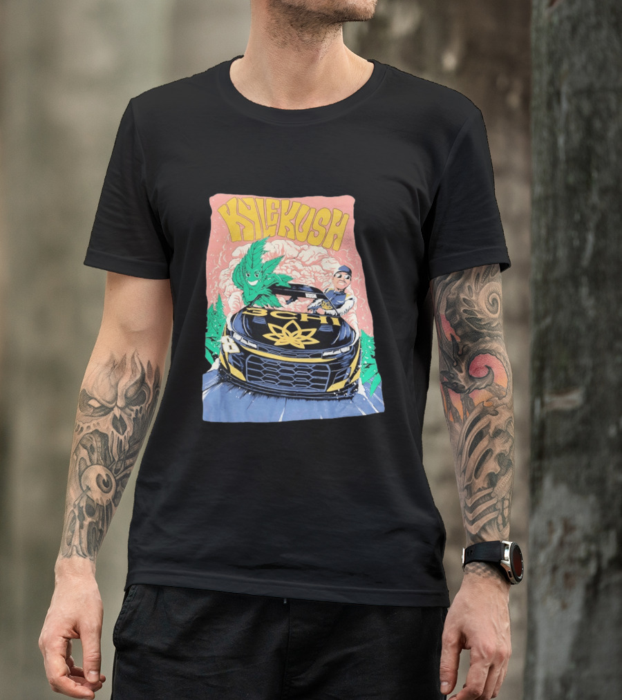 Kyle Kush NASCAR 8 3CHI Racing Car Cannabis T-Shirt