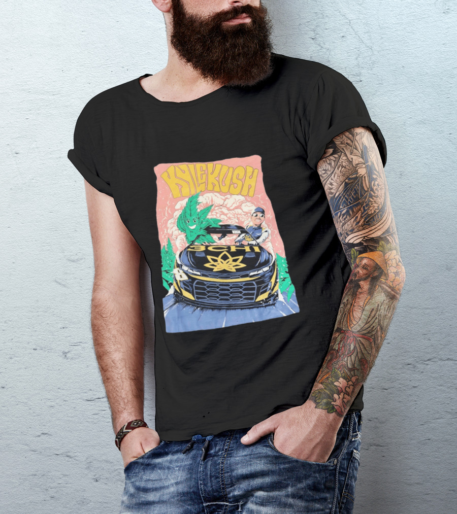 Kyle Kush NASCAR 8 3CHI Racing Car Cannabis T-Shirt
